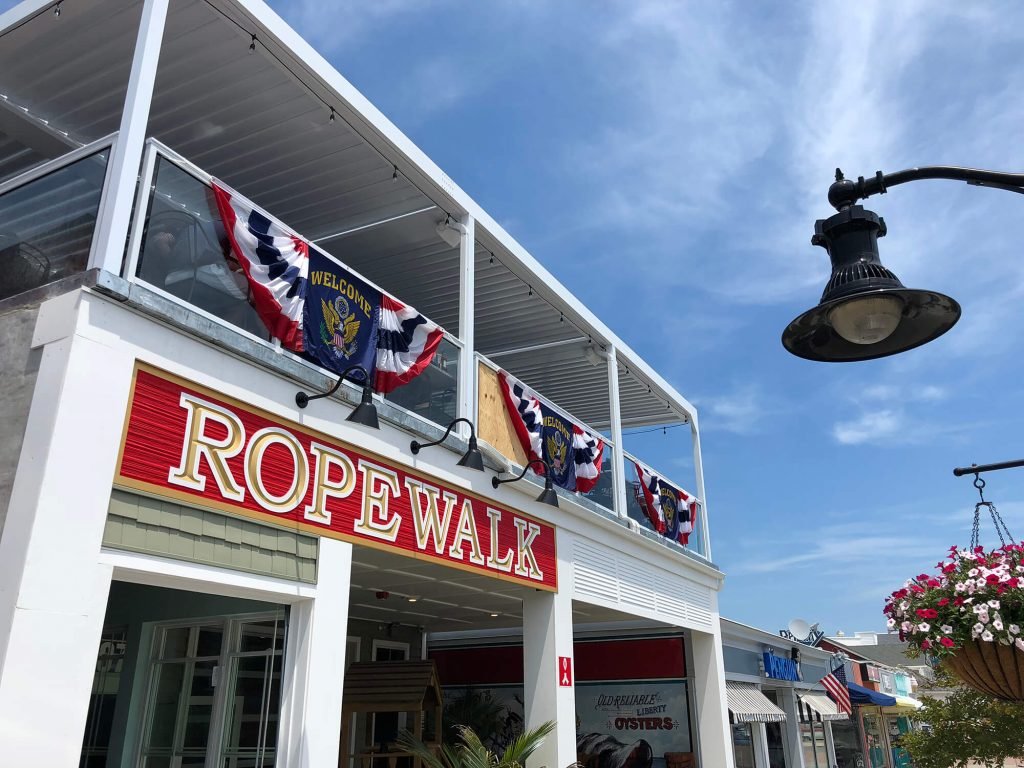 Ropewalk restaurant with bunting