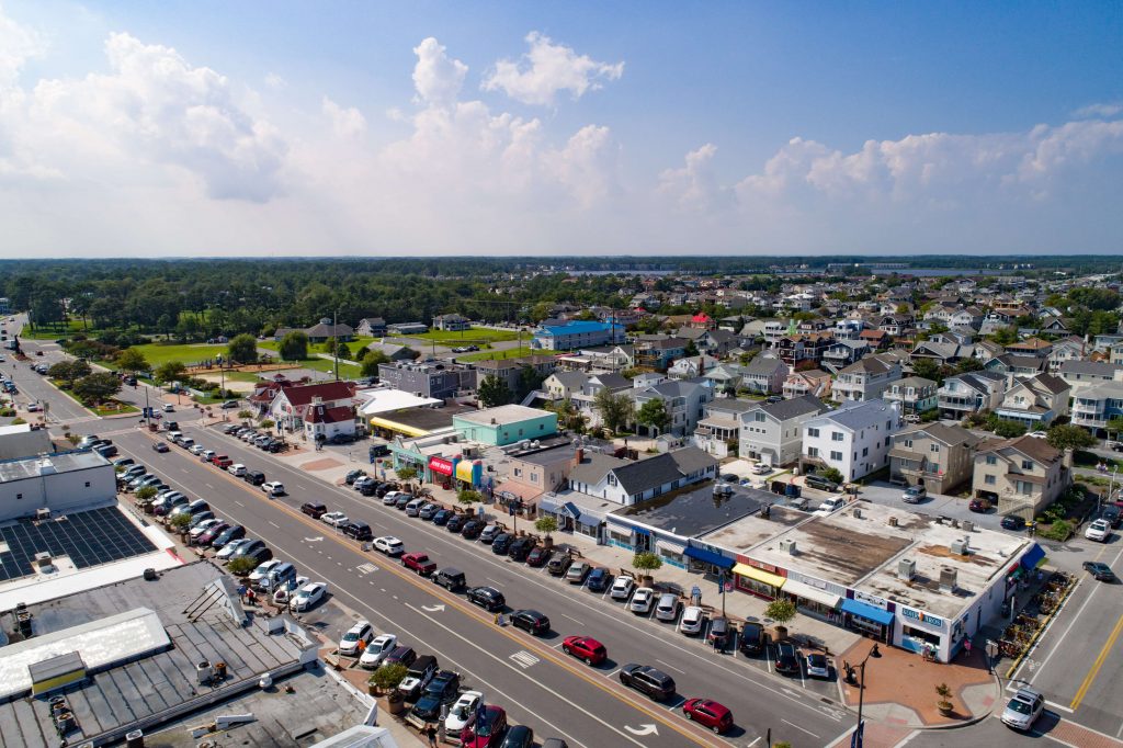 aerial bethany beach view