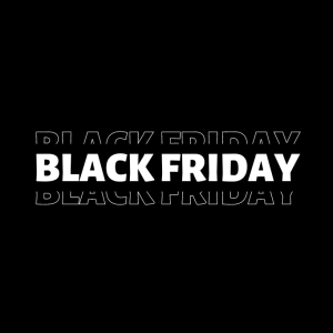 black and white black Friday sale